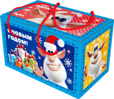 Сладкий новогодний подарок посылка «Буба», Микрогофрокартон, 1000 гр.